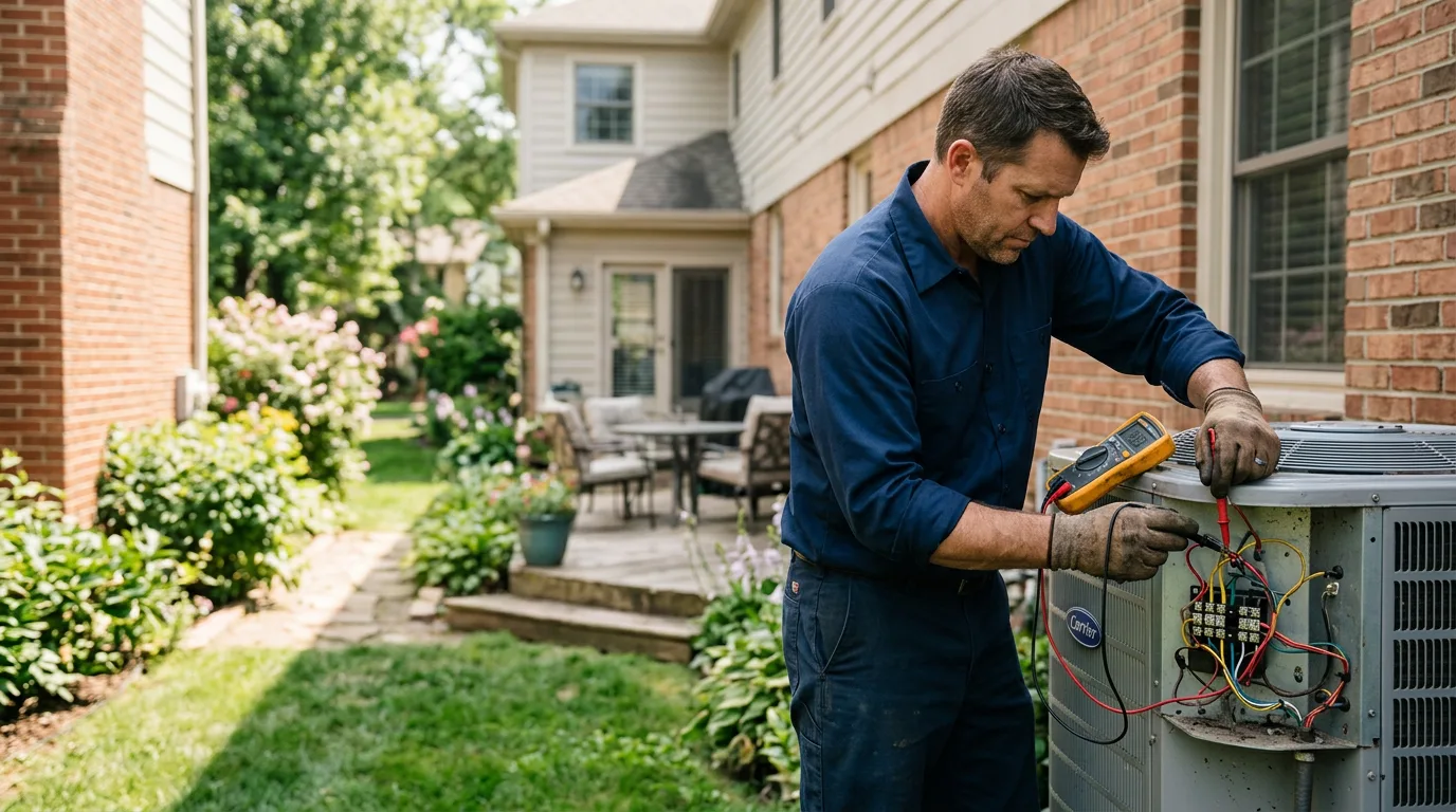 HVAC technician working near Cherryville, NC